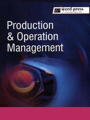 cover image of Production & Operation Management